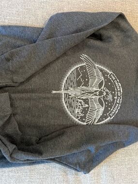 Harry Potter Order of the Pheonix  Pullover Sweatshirt with White Phoenix Print